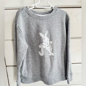EASTER Janie and Jack Gray Sweatshirt with Bunny Design